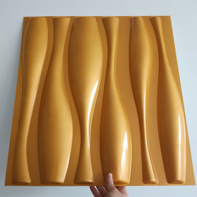 50x50cm 장식적 3D 벽판지 집에 내부 근대적 디자인 100% PVC