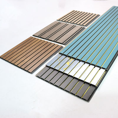 나무 곡물 PVC 벽 패널 장식 벽판 에코 친화적 재료 침실 거실 TV 배경 벽